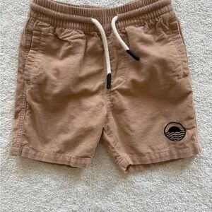 Feather 4 Arrow Boys Tan Corduroy Shorts Adjustable Waist Size 4T